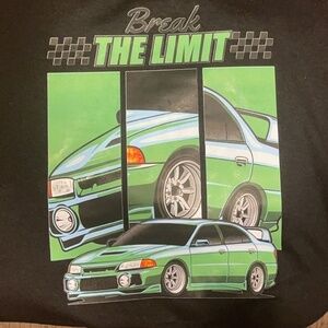 Limit green car shirt